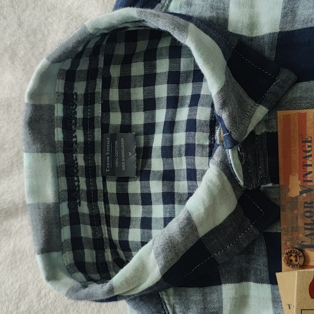 63. Tailor Vintage Reversible Shirt | Color - Canel Blue - Picture 9 of 14